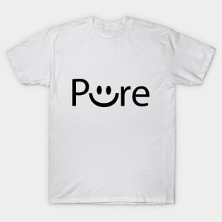 Pure smile artistic typography design T-Shirt